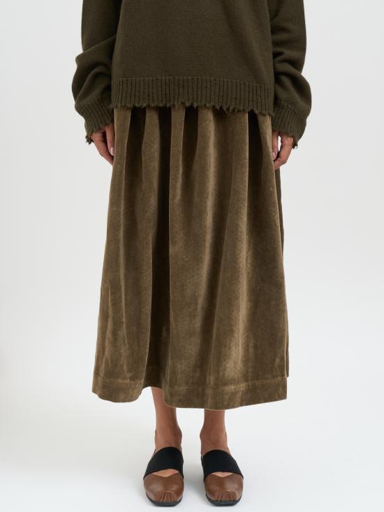 25FW 우마 왕 스커트 MUP2006UW240 BEIGE - UMA WANG