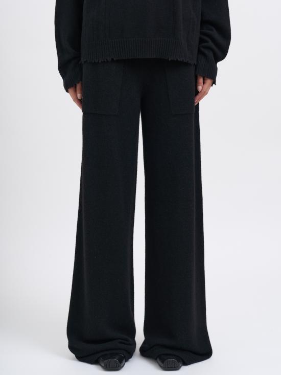 25FW 우마 왕 스트레이트 팬츠 MUK7153UW900 BLACK - UMA WANG