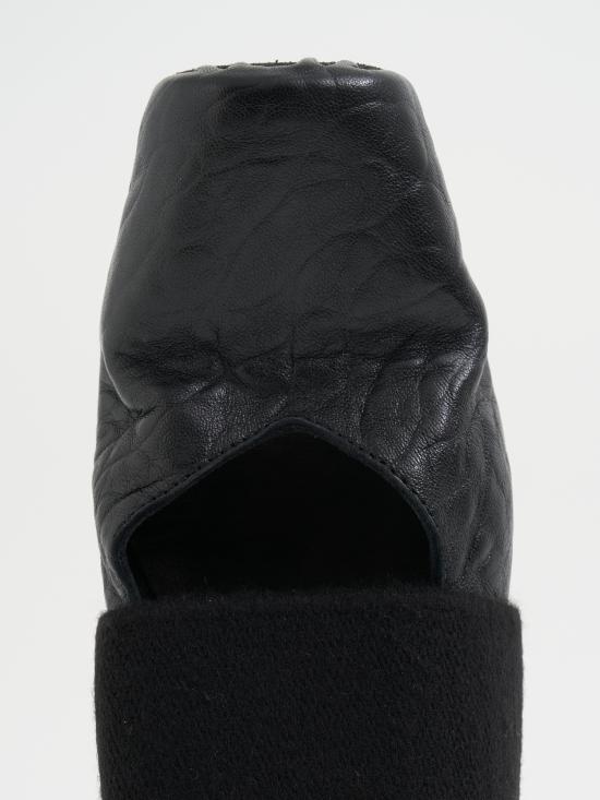 25FW 우마 왕 플랫 슈즈 MUS9028UW900 BLACK - UMA WANG