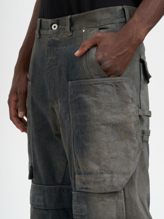 25FW 릭 오웬스 스트레이트 팬츠 MRU02E1346DKDEG78D GREY - RICK OWENS