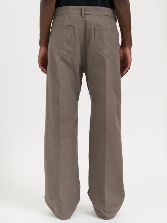 25FW 릭 오웬스 스트레이트 팬츠 MRU02E1333TB34 GREY - RICK OWENS