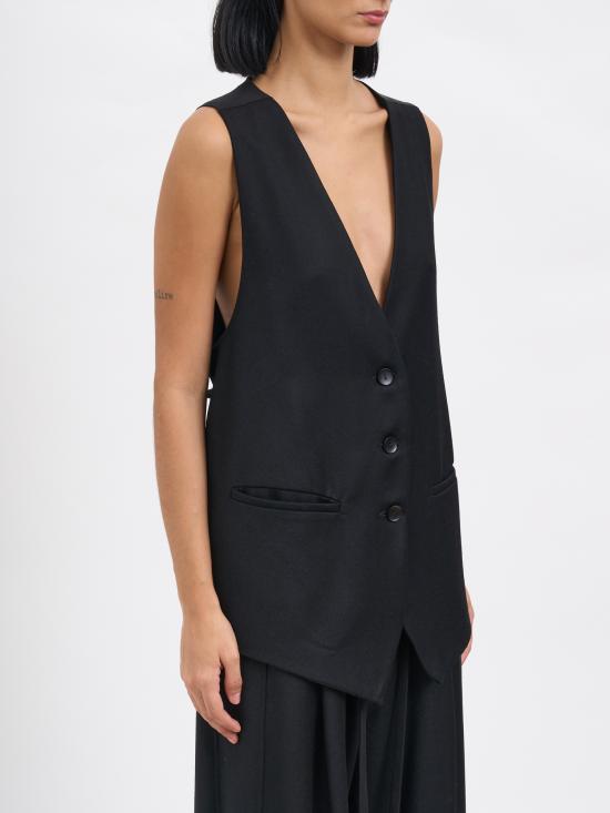 25FW 안드레아 야코브 베스트 M25WDUC17VIRGINWOOLBLACK - ANDREA YA'AQOV