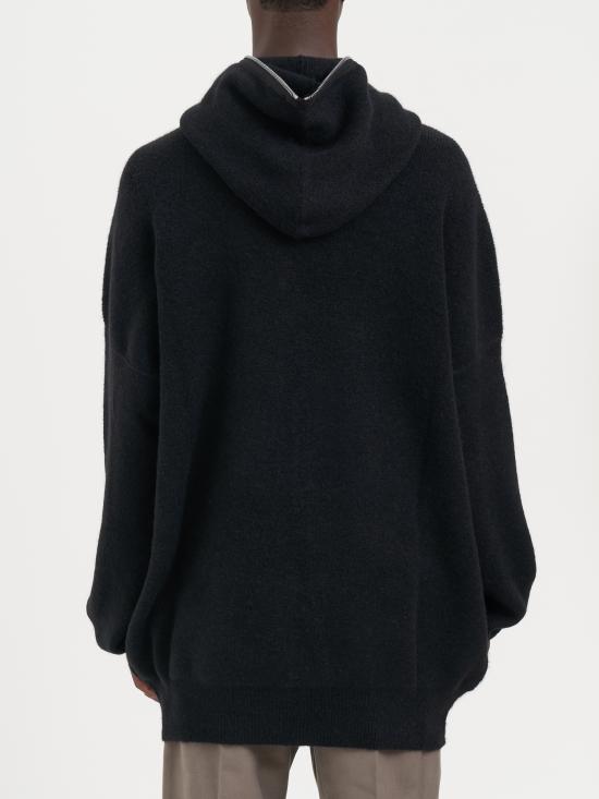 25FW 릭 오웬스 후드 티셔츠 MRU02E1688KWP09 BLACK - RICK OWENS