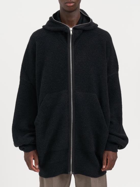 25FW 릭 오웬스 후드 티셔츠 MRU02E1688KWP09 BLACK