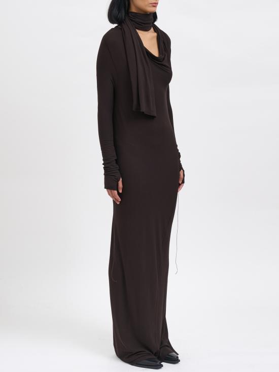 25FW 안드레아 야코브 미디 원피스 M25WTIB51MODALCHOCOLATE BROWN - ANDREA YA'AQOV