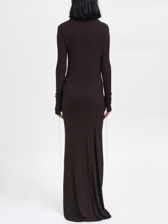 25FW 안드레아 야코브 미디 원피스 M25WTIB51MODALCHOCOLATE BROWN - ANDREA YA'AQOV