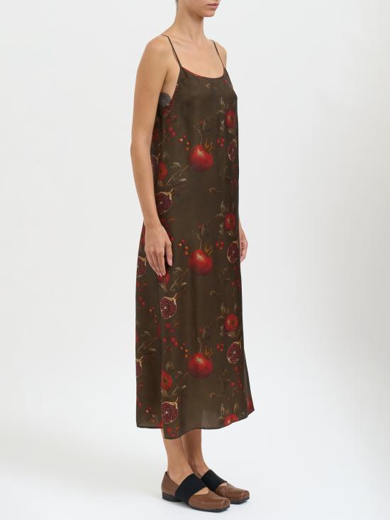 25FW 우마 왕 미디 원피스 MUP5011UW067 BROWN - UMA WANG