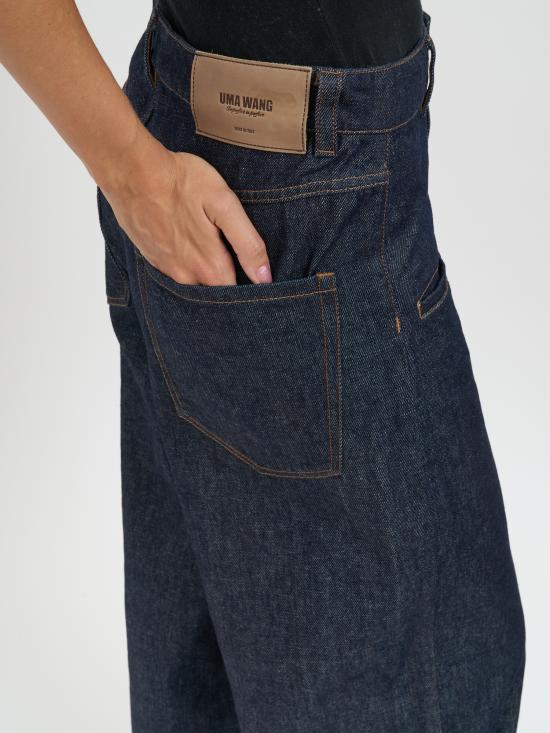 25FW 우마 왕 스트레이트 팬츠 MUP3038UW300 BLUE - UMA WANG