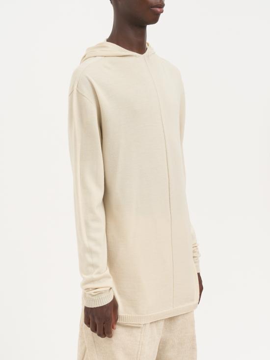 25FW 릭 오웬스 후드 티셔츠 MRU02E1613M21 CREAM - RICK OWENS