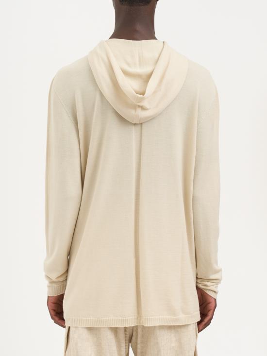 25FW 릭 오웬스 후드 티셔츠 MRU02E1613M21 CREAM - RICK OWENS