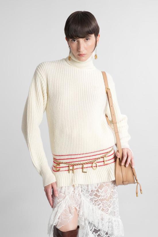 25FW 끌로에 스웨터 423581 CH25AMP15575 Beige - CHLOE