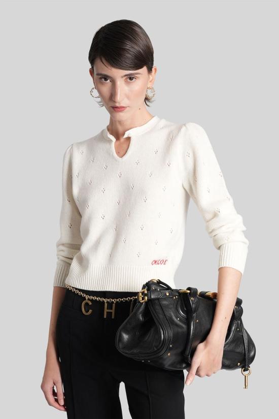 25FW 끌로에 스웨터 429905 CH25WMP08590 Beige - CHLOE