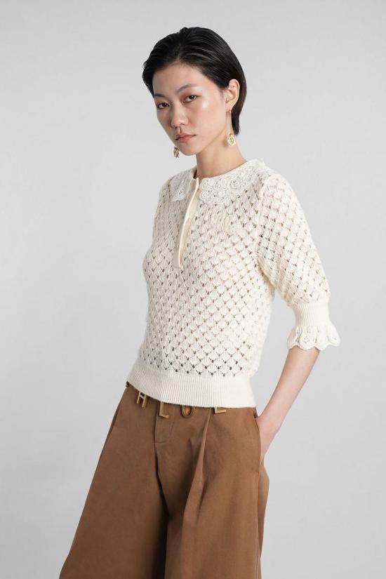 25FW 끌로에 스웨터 422614 CH25AMP47590 Beige - CHLOE