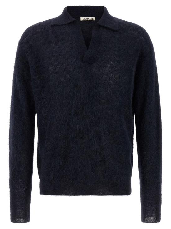 25FW 오라리 긴팔 셔츠 A25AP02AKNAVY BLUE