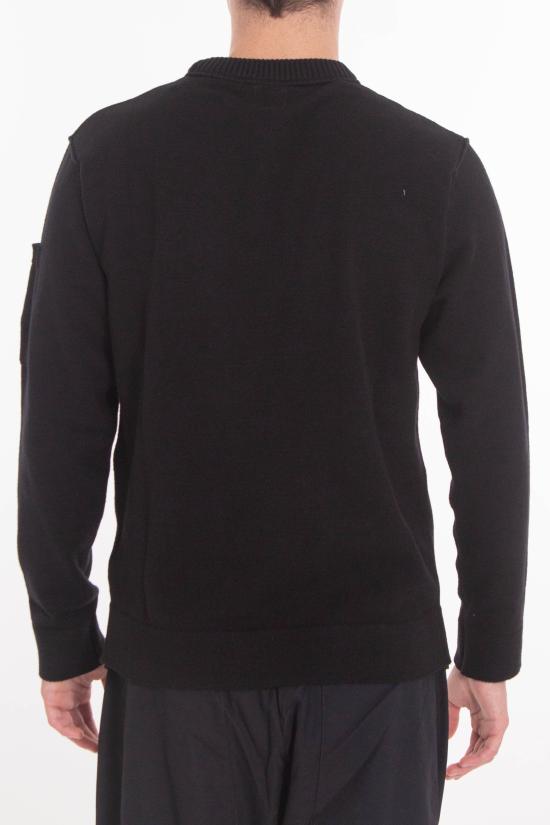 25FW 씨피 컴퍼니 스웨터 19CMKN238A 110432A 999 Black - C.P. COMPANY