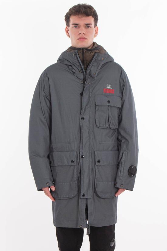 25FW 씨피 컴퍼니 고어텍스 G-타입 롱 밀레 자켓 19CMOW215A 110411G 331 Grey