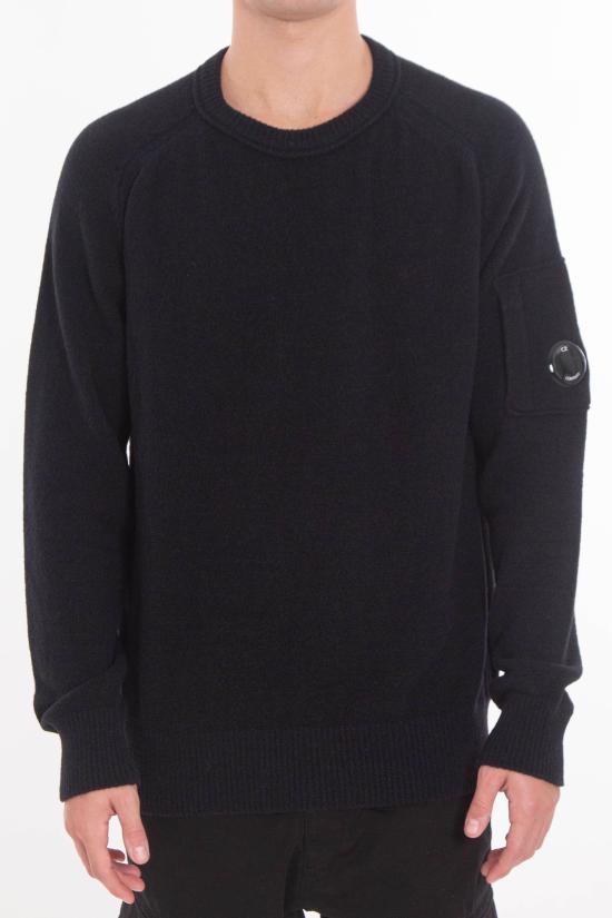 25FW 씨피 컴퍼니 스웨터 19CMKN252A 006170 999 Black - C.P. COMPANY