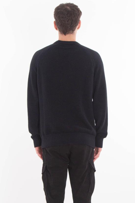 25FW 씨피 컴퍼니 스웨터 19CMKN252A 006170 999 Black - C.P. COMPANY