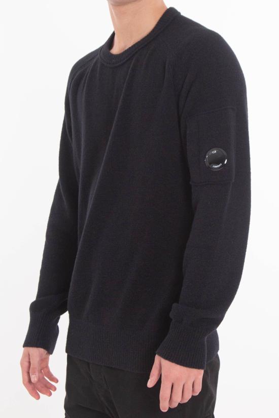25FW 씨피 컴퍼니 스웨터 19CMKN252A 006170 999 Black - C.P. COMPANY