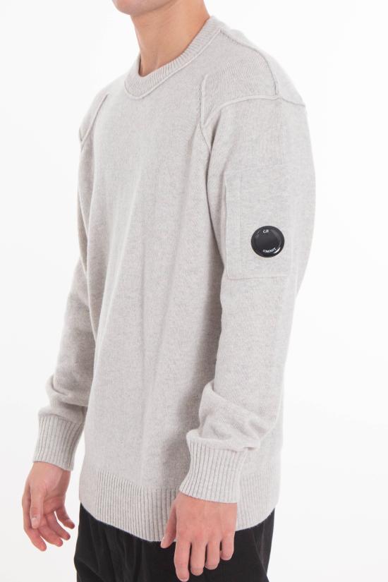 25FW 씨피 컴퍼니 스웨터 19CMKN707A 110149A M13 Grey - C.P. COMPANY