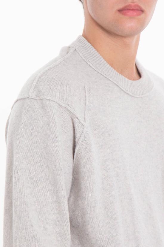 25FW 씨피 컴퍼니 스웨터 19CMKN707A 110149A M13 Grey - C.P. COMPANY