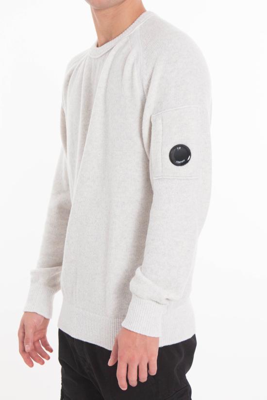 25FW 씨피 컴퍼니 스웨터 19CMKN252A 006170 M12 White - C.P. COMPANY