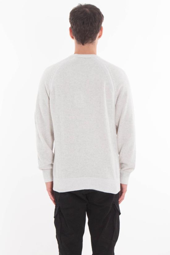 25FW 씨피 컴퍼니 스웨터 19CMKN252A 006170 M12 White - C.P. COMPANY