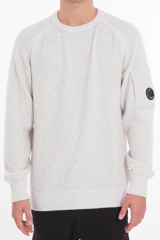 25FW 씨피 컴퍼니 스웨터 19CMKN252A 006170 M12 White - C.P. COMPANY