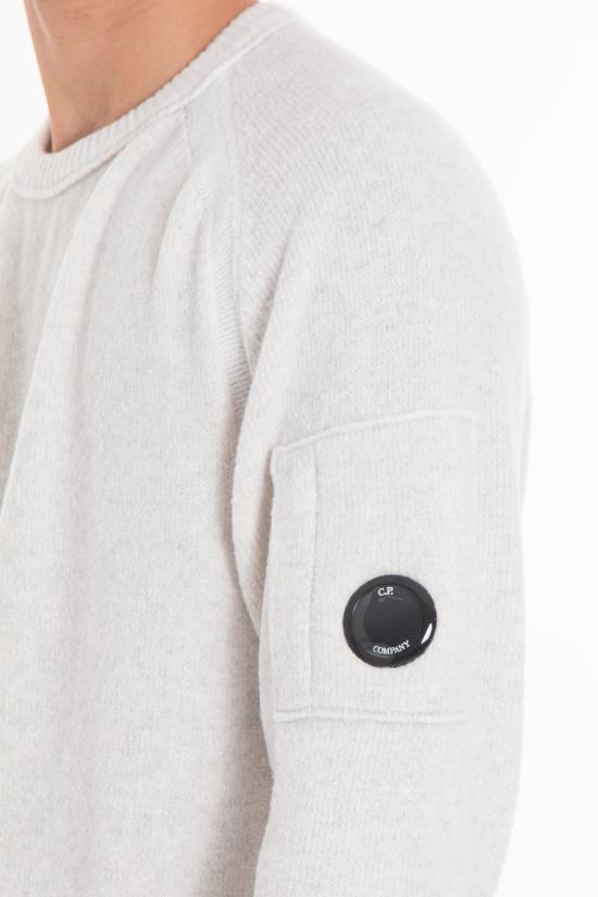 25FW 씨피 컴퍼니 스웨터 19CMKN252A 006170 M12 White - C.P. COMPANY