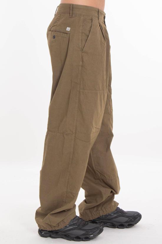 25FW 씨피 컴퍼니 스트레이트 팬츠 19CMPA065A 110324G 652 Green - C.P. COMPANY