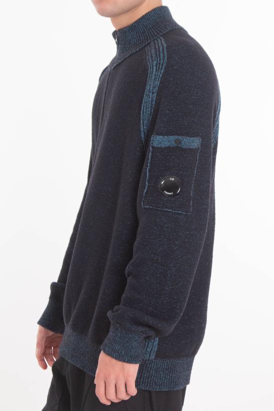 25FW 씨피 컴퍼니 스웨터 19CMKN309A 006170A 815 Blue - C.P. COMPANY