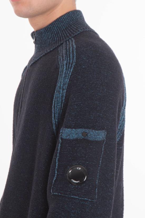 25FW 씨피 컴퍼니 스웨터 19CMKN309A 006170A 815 Blue - C.P. COMPANY