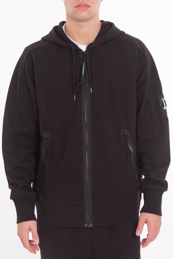 25FW 씨피 컴퍼니 긴팔 티셔츠 19CMSS716A 005086W 999 Black - C.P. COMPANY