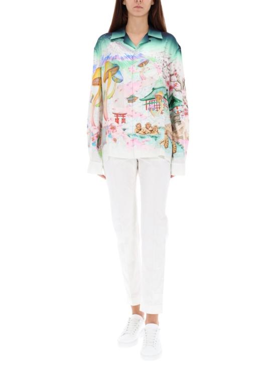 25FW 카사블랑카 탑 W AW25 SH 245 04 04FLOWERS Multicolor - CASABLANCA