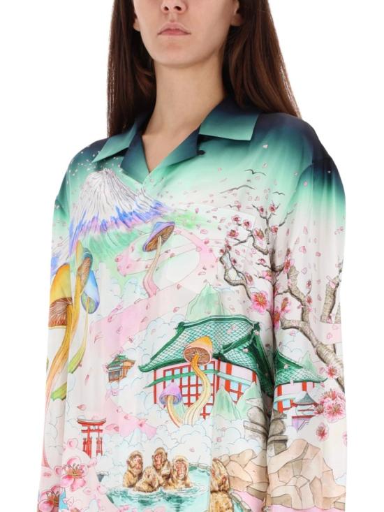 25FW 카사블랑카 탑 W AW25 SH 245 04 04FLOWERS Multicolor - CASABLANCA
