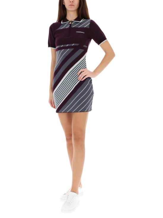 25FW 카사블랑카 원피스 W AW25 KW 1087 01AUBERGINE Purple - CASABLANCA