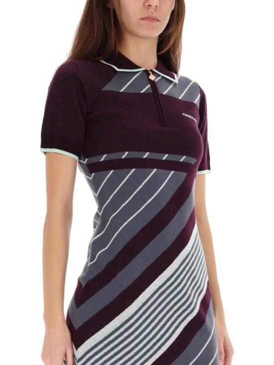 25FW 카사블랑카 원피스 W AW25 KW 1087 01AUBERGINE Purple - CASABLANCA