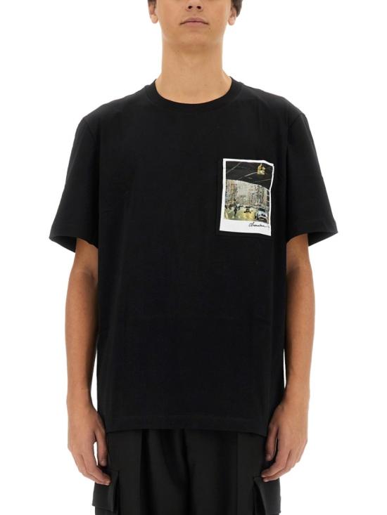  헬무트랭 반팔 티셔츠 O06HM514 001 Black