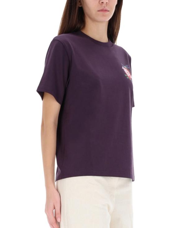 25FW 카사블랑카 탑 W AW25 JTS 046 01DRAGONFLYFLORAL Purple - CASABLANCA