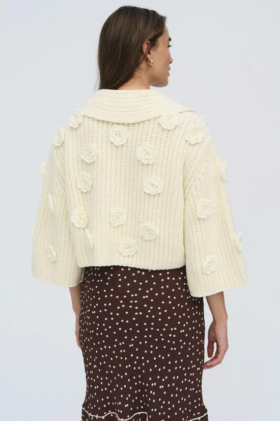  포러브앤레몬스 가디건 For Love & Lemons 아이비 카디건 크림 - FOR LOVE & LEMONS