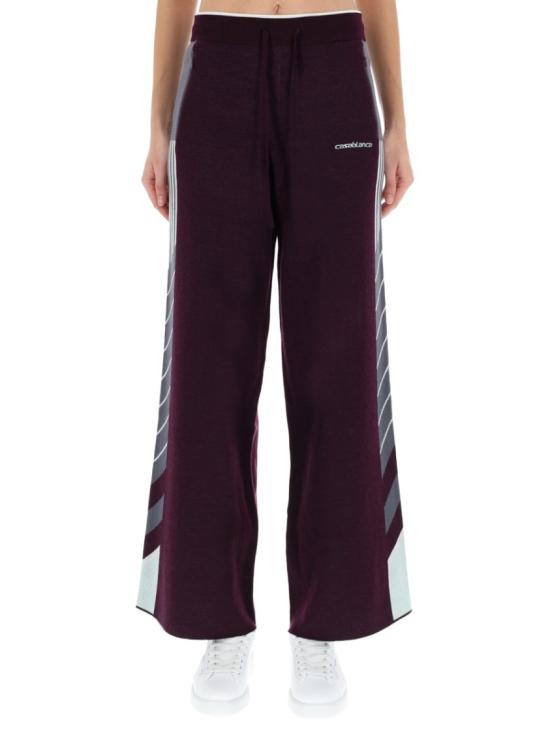 25FW 카사블랑카 팬츠 W AW25 KW 1086 01AUBERGINE Purple