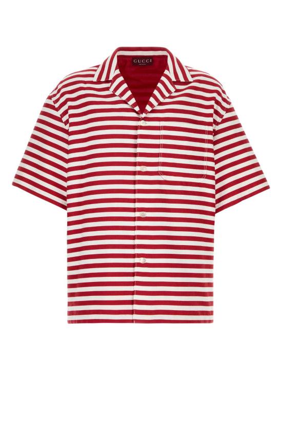 25FW 구찌 긴팔 셔츠 833312Z7AQM 6066 Stripped