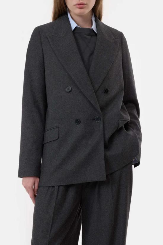  클로즈드 수트 자켓 닫힌 이탈리아 플란넬 블레이저