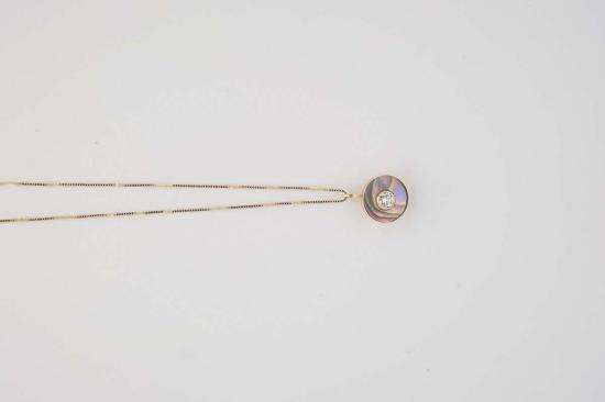  영 인 더 마운틴스 목걸이/팬던트 14k 아발론 & 다이아몬드로 만든 Young In The Mountains 세르클렌 목걸이 - YOUNG IN THE MOUNTAINS