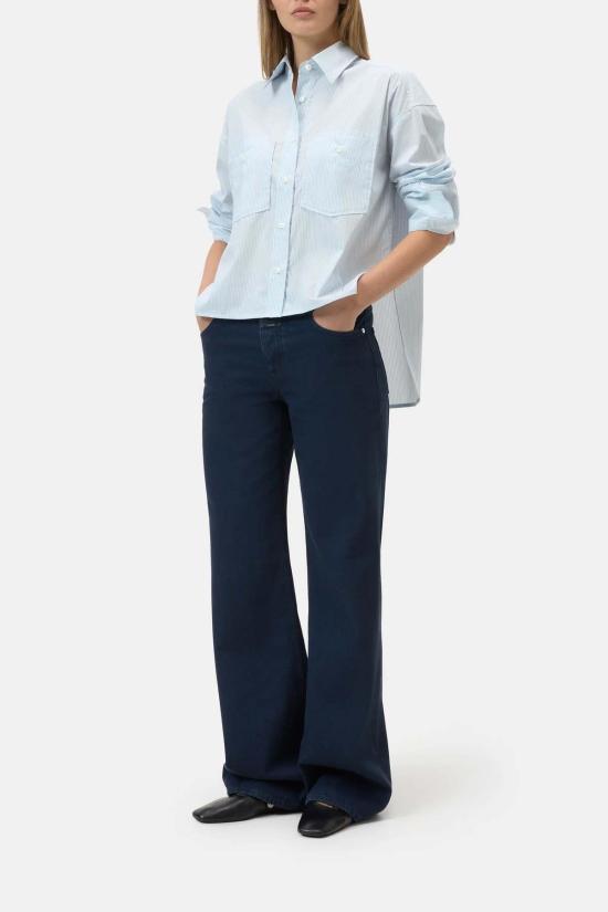  클로즈드 블라우스 크롭 프런트 오버사이즈 - CLOSED