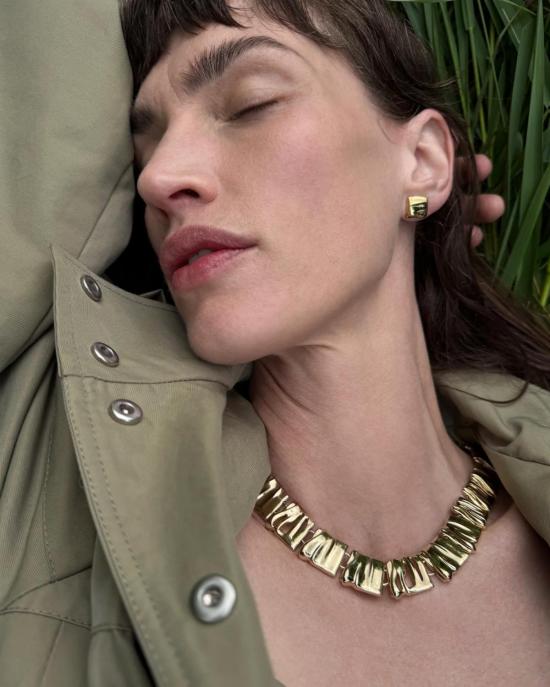  제니 버드 목걸이/팬던트 선드라 칼라 네크리스 하이 폴리쉬 골드 - JENNY BIRD