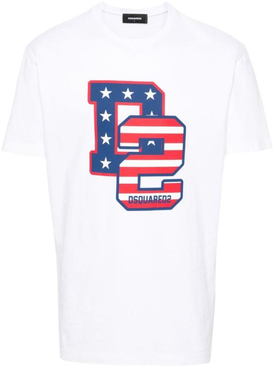  디스퀘어드2 반팔 티셔츠 S74GD1260S23009100 WHITE