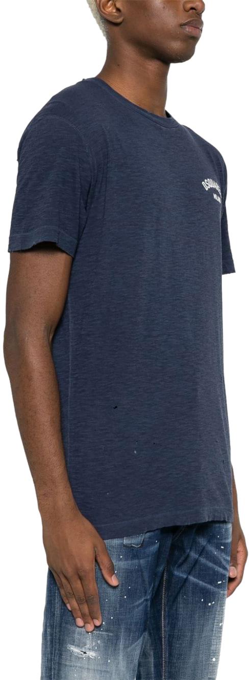  디스퀘어드2 반팔 티셔츠 S71GD1392S22146478 BLUE - DSQUARED2