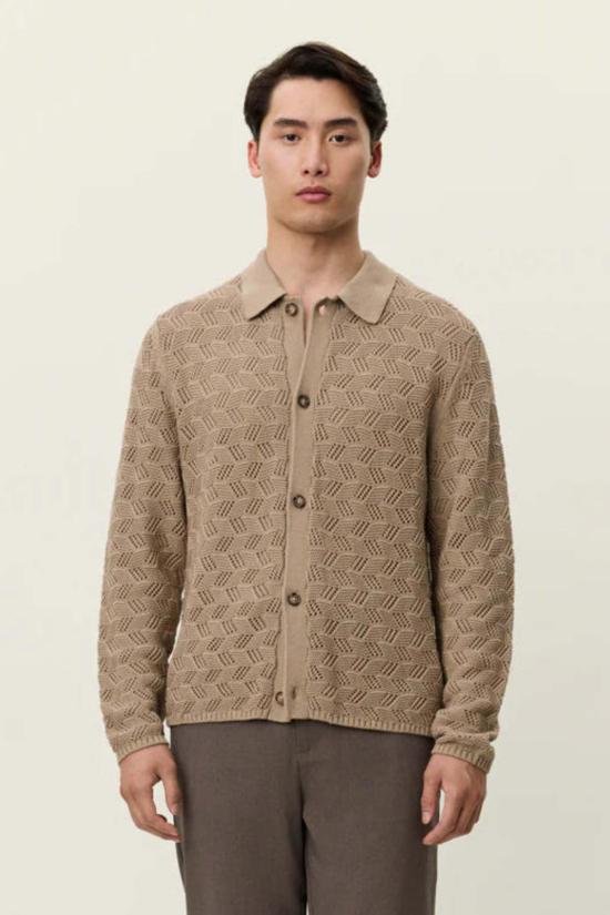  레듀 긴팔 셔츠 Les Deux Eloi 니트  다크 샌드