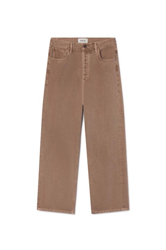  에이골디 데님 팬츠 아골드 렌 하이라이즈 와이드 레그 진 세라믹